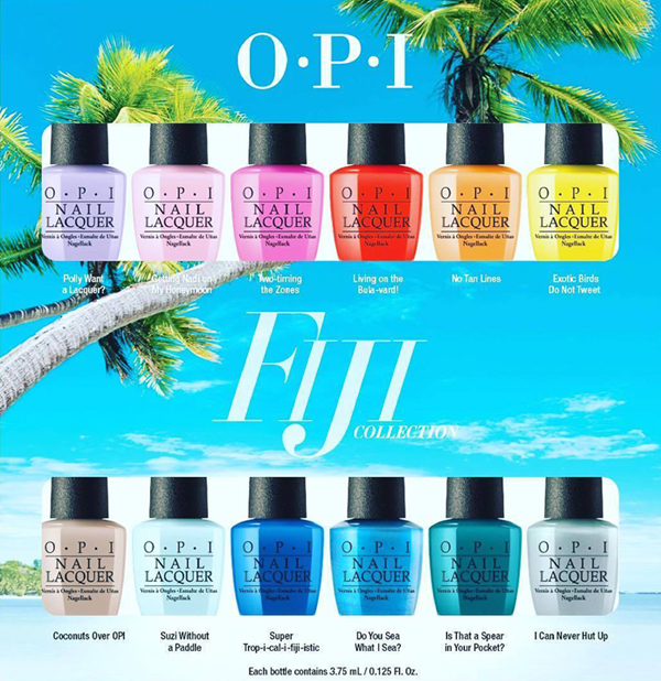 Маникюр с летних островов Фиджи: OPI Exotic Birds Do Not Tweet и OPI No Tan Lines