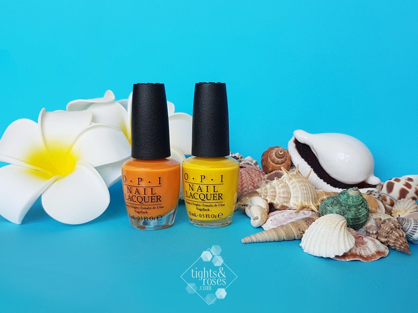 Маникюр с летних островов Фиджи: OPI Exotic Birds Do Not Tweet и OPI No Tan Lines