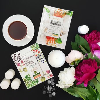 Тканевые маски от Petitfee&Koelf: Silk Amino Serum Mask и Resurrection Plant Soothing Gel Mask