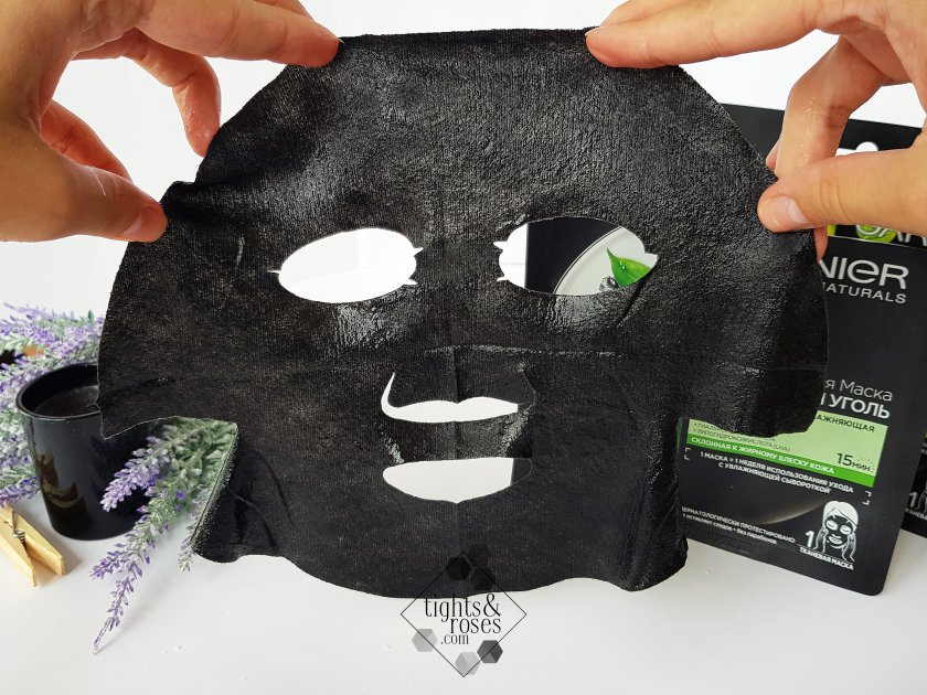 Увлажнение и очищение – обзор черных тканевых масок для лица от Garnier